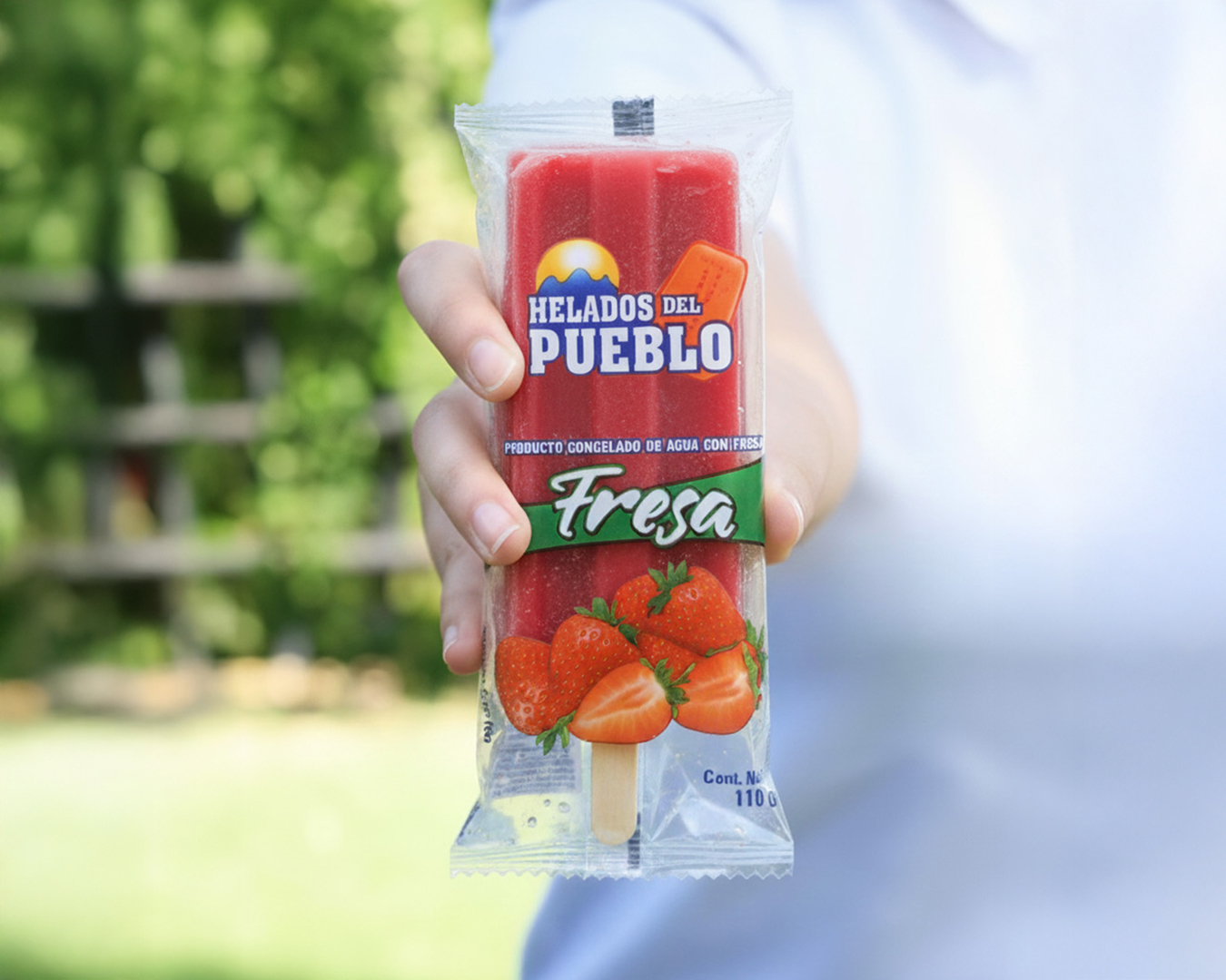 Empaque flexible utilizado en paletas heladas y productos congelados para facilitar su manejo y distribución